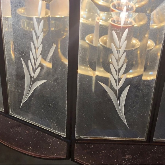 ☘️SOLD☘️Vintage New Box Tiffany Style Plate Glass Swag Ceiling Chandelier Light - Picture 11 of 13